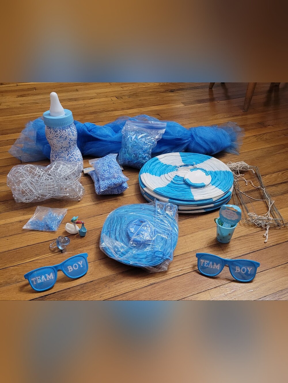 Blue Party Paper Lanterns and Decorations - Baby Boy Theme